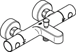 GROHE Grohtherm 800 Cosmopolitan Thermostatische Badkraan - Incl. Omstel En Koppelingen - Chroom - 34766000 -Badkamer Wijs 1200x828 6