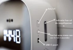 Fufubv Sense Of Soap - Automatische Zeepdispenser - 600ml - USB-C Oplaadbaar - Wandmontage - Zeeppompje -Badkamer Wijs 1200x833 5