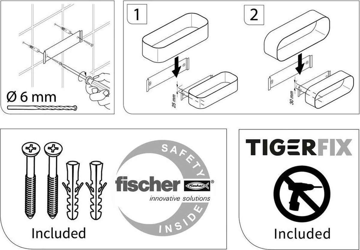 Tiger 2-Store - Wandrekje / Douchemandje - 25 Cm - Zwart 13 Tiger 2-Store - Wandrekje / Douchemandje - 25 Cm - Zwart - Afbeelding 11