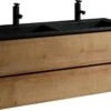 Badkamermeubel Angela 120cm Eiken - Badmeubel Met Zwarte Wastafel 2 Badkamermeubel Angela 120cm Eiken - Badmeubel Met Zwarte Wastafel -Badkamer Wijs 1200x836 3