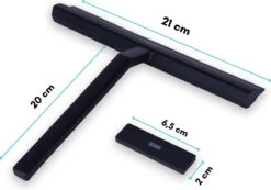 Douchewisser Zwart Met Magneetstrip - Badkamer Accessoires - Raamwisser - Trekker Douche - Silicone - 21cm X 20cm 23 Douchewisser Zwart Met Magneetstrip - Badkamer Accessoires - Raamwisser - Trekker Douche - Silicone - 21cm X 20cm -Badkamer Wijs 1200x839 4