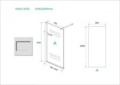Wiesbaden Eco Inloopdouche + Muurprofiel - 8 Mm Nano - 100 X 200 Cm -Badkamer Wijs 1200x848 3
