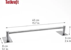 Tatkraft John - Zelkflevende Handdoekstang - Vaatdoek/Keukengerei/Handdoeken Stang Houder Rek Handdoekenrek Muur Steun - Wand Ophangsysteem Voor In De Keuken/Badkamer/Keukenkast - Handdoekrek Handdoekenstang - Zonder Boren - Geborsteld RVS - 40CM 11 Tatkraft John - Zelkflevende Handdoekstang - Vaatdoek/Keukengerei/Handdoeken Stang Houder Rek Handdoekenrek Muur Steun - Wand Ophangsysteem Voor In De Keuken/Badkamer/Keukenkast - Handdoekrek Handdoekenstang - Zonder Boren - Geborsteld RVS - 40CM -Badkamer Wijs 1200x854