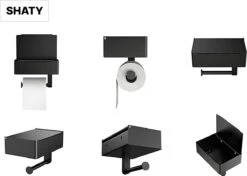 SHATY® WC Rolhouder - Toiletrolhouder - Opbergvak - Bakje - Plankje - Zonder Boren- WC Papier Houder - Toilet Papier Houder - Zwart - Badkameraccessoire - Toiletaccessoire - Inclusief Handoekhaak 16 SHATY® WC Rolhouder - Toiletrolhouder - Opbergvak - Bakje - Plankje - Zonder Boren- WC Papier Houder - Toilet Papier Houder - Zwart - Badkameraccessoire - Toiletaccessoire - Inclusief Handoekhaak -Badkamer Wijs 1200x856