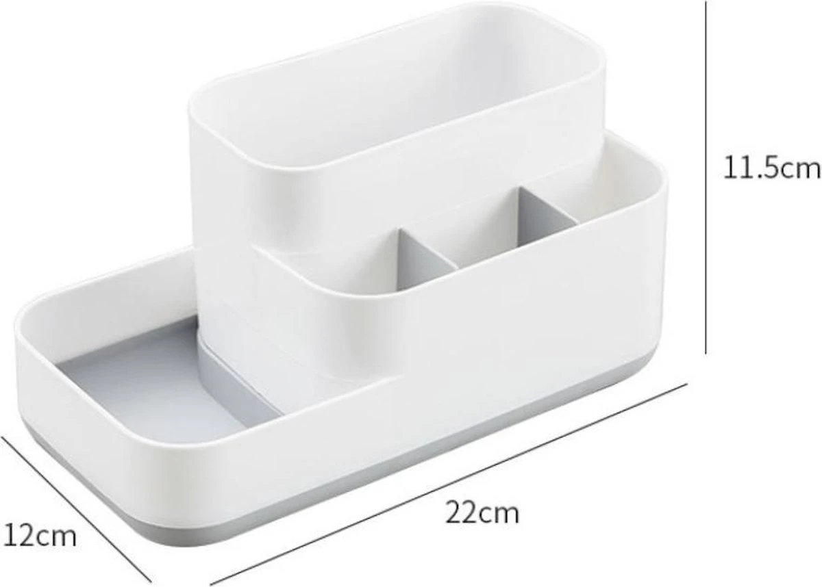 Tandenborstelhouder Badkamer – Elektrische Tandenborstel Houder - Tandenborstel - Make Up Organizer - Desk Organizer - Bureau Organizer - Opbergbox - Wit 10 Tandenborstelhouder Badkamer – Elektrische Tandenborstel Houder - Tandenborstel - Make Up Organizer - Desk Organizer - Bureau Organizer - Opbergbox - Wit - Afbeelding 8
