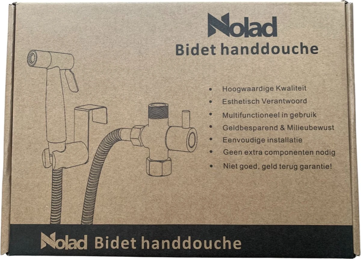 Nolad® Bidet Handdouche - Douchekoppen - Bidet - Handdouche - Zwart 8 Nolad® Bidet Handdouche - Douchekoppen - Bidet - Handdouche - Zwart - Afbeelding 6