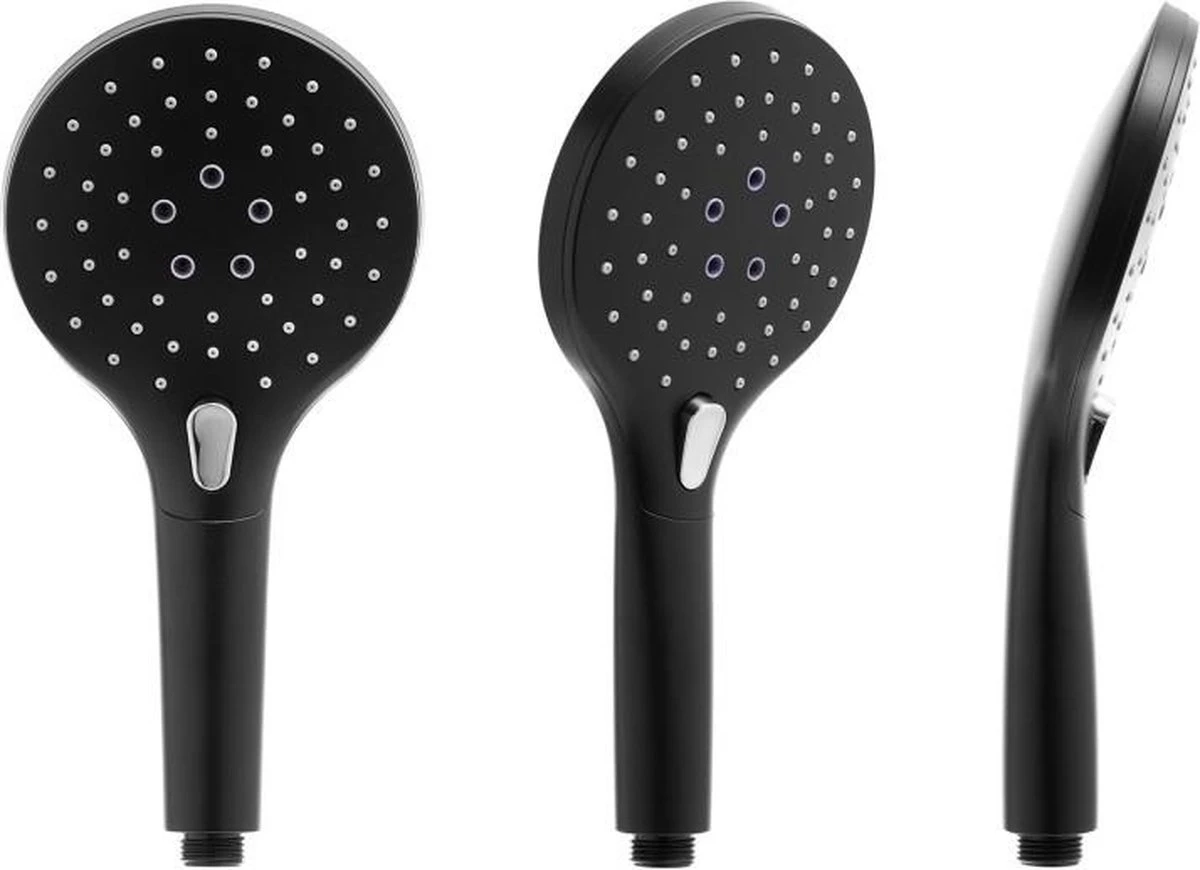 Doucheset - Met Douchemengkraan - En Regendouche - Zwart 11 Doucheset - Met Douchemengkraan - En Regendouche - Zwart - Afbeelding 9