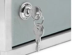 Hoffmanns RVS Medicijnkastje - Glazen Medicijnkast - Badkamerkast - 25x25x12 Cm -Badkamer Wijs 1200x880 2