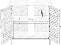 Kamyra® Badkamermeubel Bamboe - Badkamerkast, Wastafelmeubel, Onderkast Wastafel - 60x30x60 Cm - Bamboe 16 Kamyra® Badkamermeubel Bamboe - Badkamerkast, Wastafelmeubel, Onderkast Wastafel - 60x30x60 Cm - Bamboe -Badkamer Wijs 1200x882 4