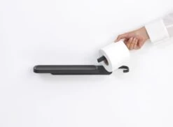 Brabantia MindSet WC Rolhouder Met Plankje - Mineral Infinite Grey -Badkamer Wijs 1200x883 3