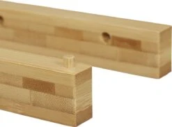 Relaxdays Toiletrolhouder Bamboe - Wc Rolhouder Zonder Boren - Closetrolhouder Muur Modern -Badkamer Wijs 1200x885