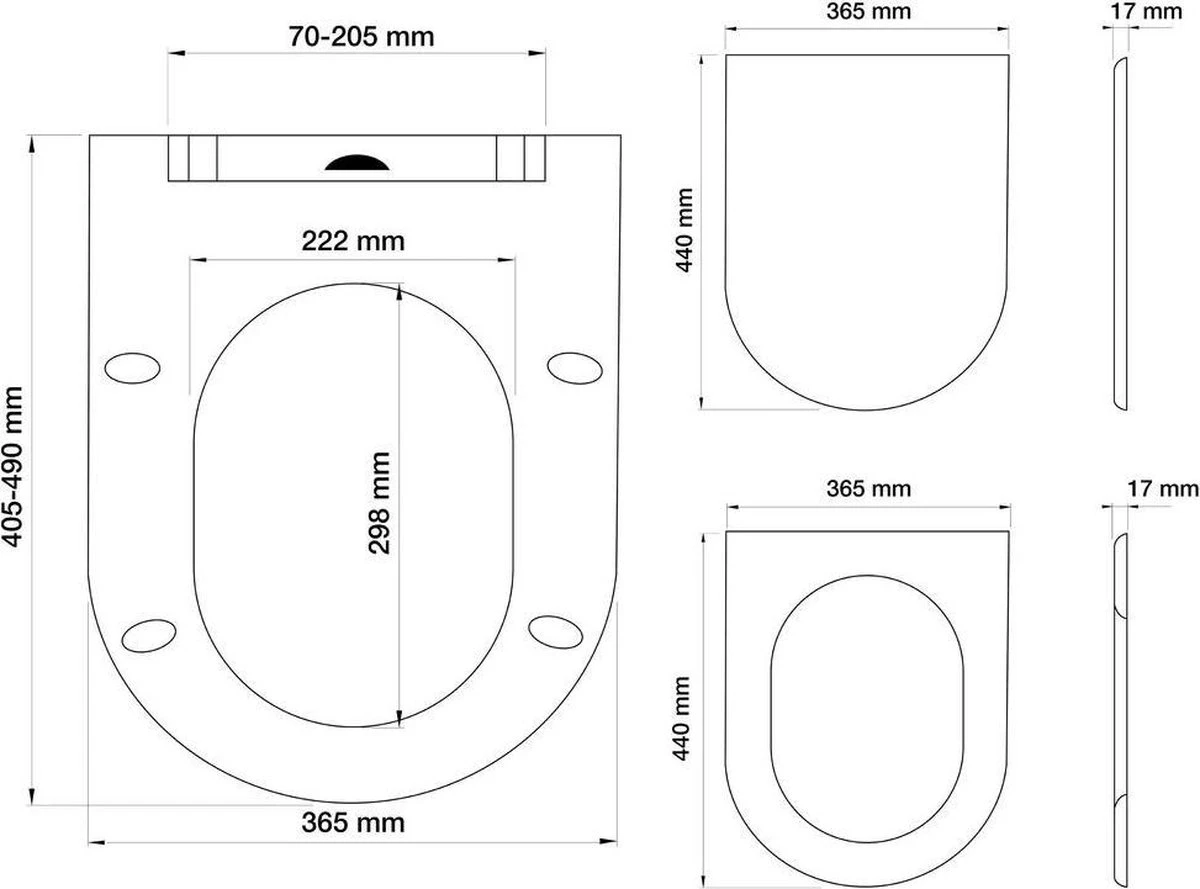 Tiger Veiros - Toiletbril - WC Bril - Thermoplast - Wit 5 Tiger Veiros - Toiletbril - WC Bril - Thermoplast - Wit - Afbeelding 3