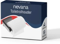 Nevana Toiletrolhouder - WC Rolhouder - Toiletpapier - Papier Rol Houder - Zelfklevend - Zonder Boren - Zwart - RVS -Badkamer Wijs 1200x891 1