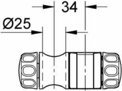 GROHE Relexa Glijstuk - 25 Mm - Chroom - 07659000 -Badkamer Wijs 1200x897