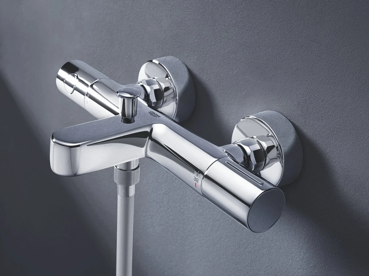 GROHE QuickFix Precision Get Thermostatische Badkraan - EcoJoy® - 15cm - Met Koppelingen - Chroom - 34774000 7 GROHE QuickFix Precision Get Thermostatische Badkraan - EcoJoy® - 15cm - Met Koppelingen - Chroom - 34774000 - Afbeelding 5