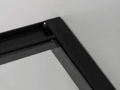 Merkloos Douchecabine Kwartrond 90x90x200 Cm 6 Mm Nano Anti Kalk Veiligheidsglas Met Zwart Aluminium Omlijsting -Badkamer Wijs 1200x900 132