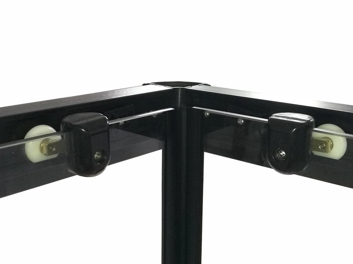 Merkloos Douchecabine Vierkant - 90x90x200cm 6 Mm - Nano Anti Kalk Veiligheidsglas - Zwart Aluminium Omlijsting 6 Merkloos Douchecabine Vierkant - 90x90x200cm 6 Mm - Nano Anti Kalk Veiligheidsglas - Zwart Aluminium Omlijsting - Afbeelding 4