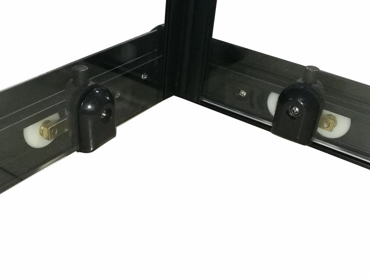 Merkloos Douchecabine Vierkant - 90x90x200cm 6 Mm - Nano Anti Kalk Veiligheidsglas - Zwart Aluminium Omlijsting 17 Merkloos Douchecabine Vierkant - 90x90x200cm 6 Mm - Nano Anti Kalk Veiligheidsglas - Zwart Aluminium Omlijsting - Afbeelding 15