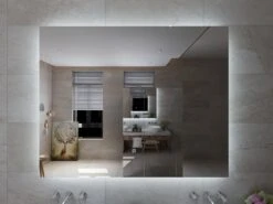 Viidako LED Rechthoekige Badkamerspiegel - Anti-condens - 3 LED Verlichting Standen - Krasbestendig -Badkamer Wijs 1200x900 18