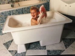 Saqu Zitbad - Mobiel Bad - 103x65cm - Wit - Incl Bijbehorende Poot En Zonder Afvoer -Badkamer Wijs 1200x900 35