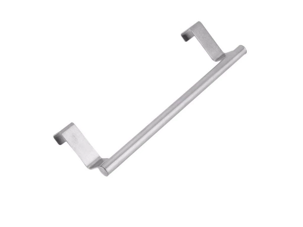 QUVIO Theedoekhouder RVS / Past Op Panelen Van Max. 1.8 Cm / Makkelijke Montage Op Een Keukenkastdeur / Stalen Handdoekhouder Voor In De Keuken - Lengte 23.5cm - RVS 6 QUVIO Theedoekhouder RVS / Past Op Panelen Van Max. 1.8 Cm / Makkelijke Montage Op Een Keukenkastdeur / Stalen Handdoekhouder Voor In De Keuken - Lengte 23.5cm - RVS - Afbeelding 4