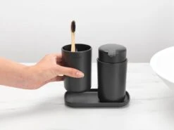 Brabantia ReNew Badkameraccessoires Set - 3-delig - Dark Grey -Badkamer Wijs 1200x900 93