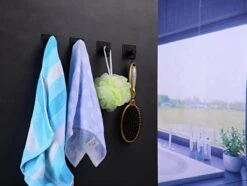 Handdoekhaakjes - Badkamer Zelfklevend – 4 Stuks – RVS - Zwart 15 Handdoekhaakjes - Badkamer Zelfklevend – 4 Stuks – RVS - Zwart -Badkamer Wijs 1200x902