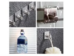 Handdoekhaak Set Zonder Boren RVS Vierkant Zelfklevend - Badjas - Theedoek Hanger - Keuken - Badkamer - Handdoek Haakjes 23 Handdoekhaak Set Zonder Boren RVS Vierkant Zelfklevend - Badjas - Theedoek Hanger - Keuken - Badkamer - Handdoek Haakjes -Badkamer Wijs 1200x904