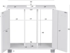 Nancy's Artesia Badkamerkast - Badkamermeubel - Badmeubel - Opbergruimte - Wit 9 Nancy's Artesia Badkamerkast - Badkamermeubel - Badmeubel - Opbergruimte - Wit -Badkamer Wijs 1200x904 3