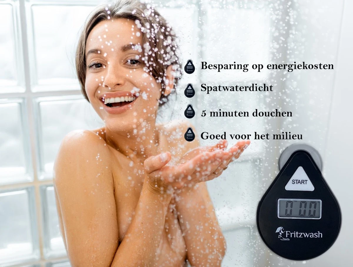 FritzTimer© Douchetimer | Douche Klok | 5 Minuten | Wekker | Showertimer 4 FritzTimer© Douchetimer | Douche Klok | 5 Minuten | Wekker | Showertimer - Afbeelding 2