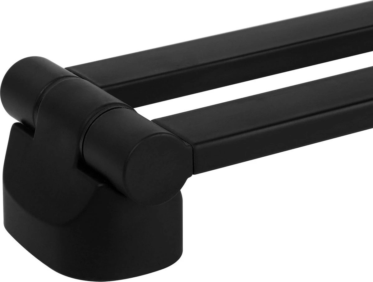 Handdoekrek Zwart - Handdoekstang - 2-armig 35cm - Mat Zwart - Inclusief Montage Materiaal 8 Handdoekrek Zwart - Handdoekstang - 2-armig 35cm - Mat Zwart - Inclusief Montage Materiaal - Afbeelding 6