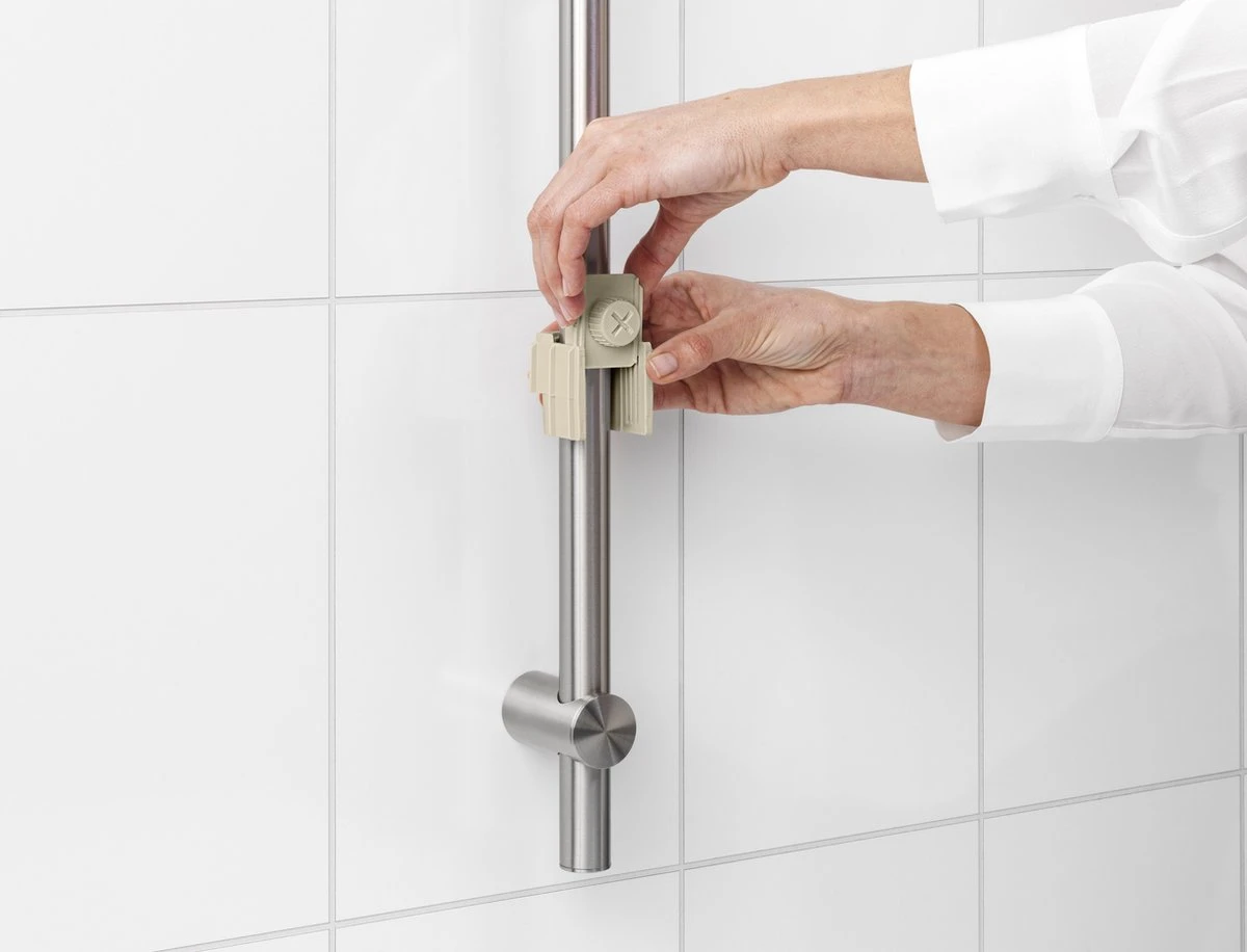 Brabantia ReNew Doucherek - Zonder Boren - Soft Beige 12 Brabantia ReNew Doucherek - Zonder Boren - Soft Beige - Afbeelding 10