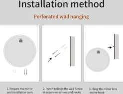 SensaHome - Ronde Badkamerspiegel Frameloos Met LED Verlichting - Wandspiegel - 50CM -Badkamer Wijs 1200x919 1
