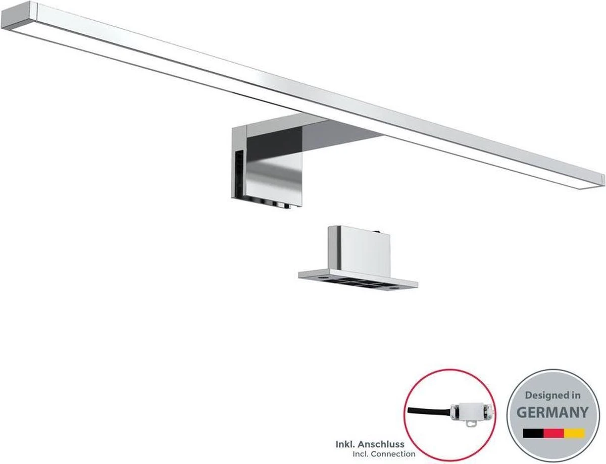 B.K.Licht - Spiegellamp - Chroom Kleur - L:60cm - IP44 - 4.000K - 8W 5 B.K.Licht - Spiegellamp - Chroom Kleur - L:60cm - IP44 - 4.000K - 8W - Afbeelding 4