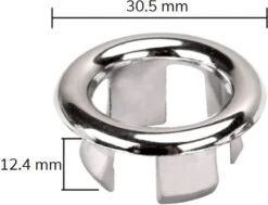 SVH Company Wasbak Overloop Rozet Gootsteen Ring - Rond - Chroom Zilver - 4 Stuks -Badkamer Wijs 1200x919 4