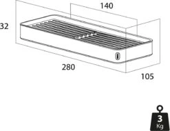 Tiger Carv - Planchet 28 Cm - Zwart -Badkamer Wijs 1200x923 3