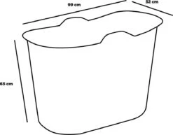 EKEO Zitbad - 210L - Mobiele Badkuip - Bath Bucket - Wit 11 EKEO Zitbad - 210L - Mobiele Badkuip - Bath Bucket - Wit -Badkamer Wijs 1200x936 2