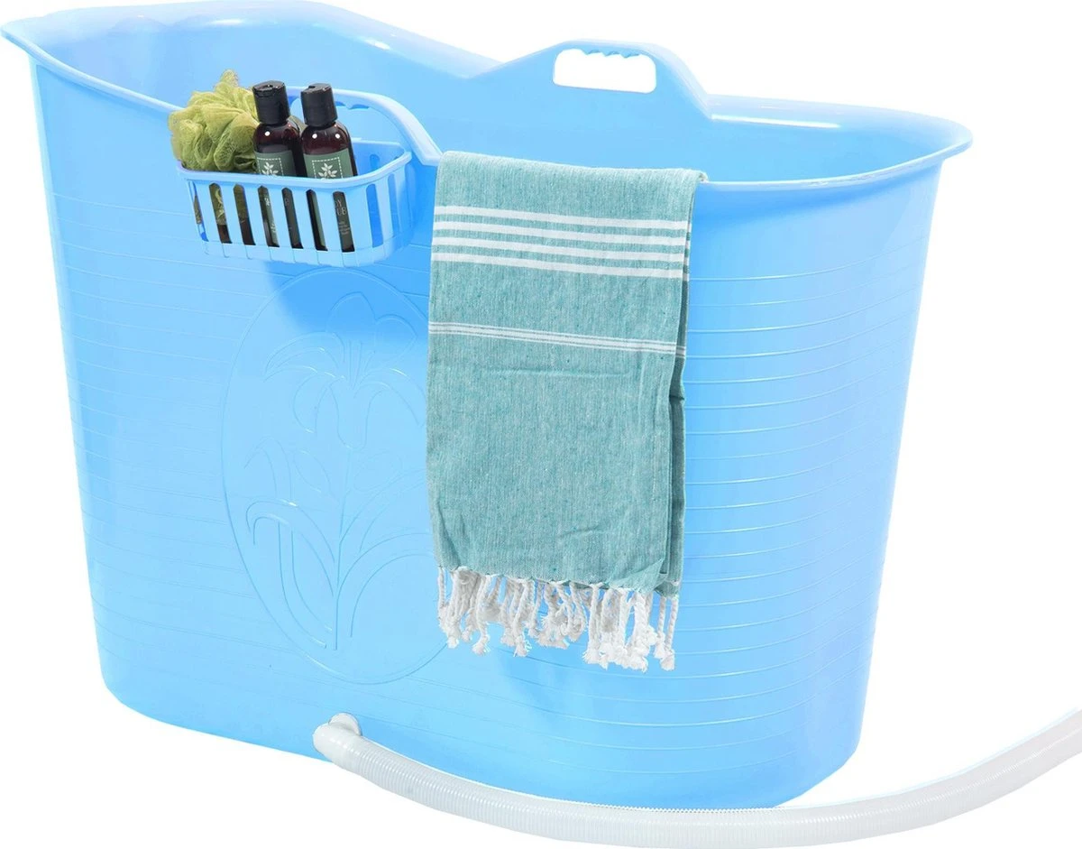 Zitbad Voor Volwassenen - Bath Bucket - Blauw - 200L 3 Zitbad Voor Volwassenen - Bath Bucket - Blauw - 200L