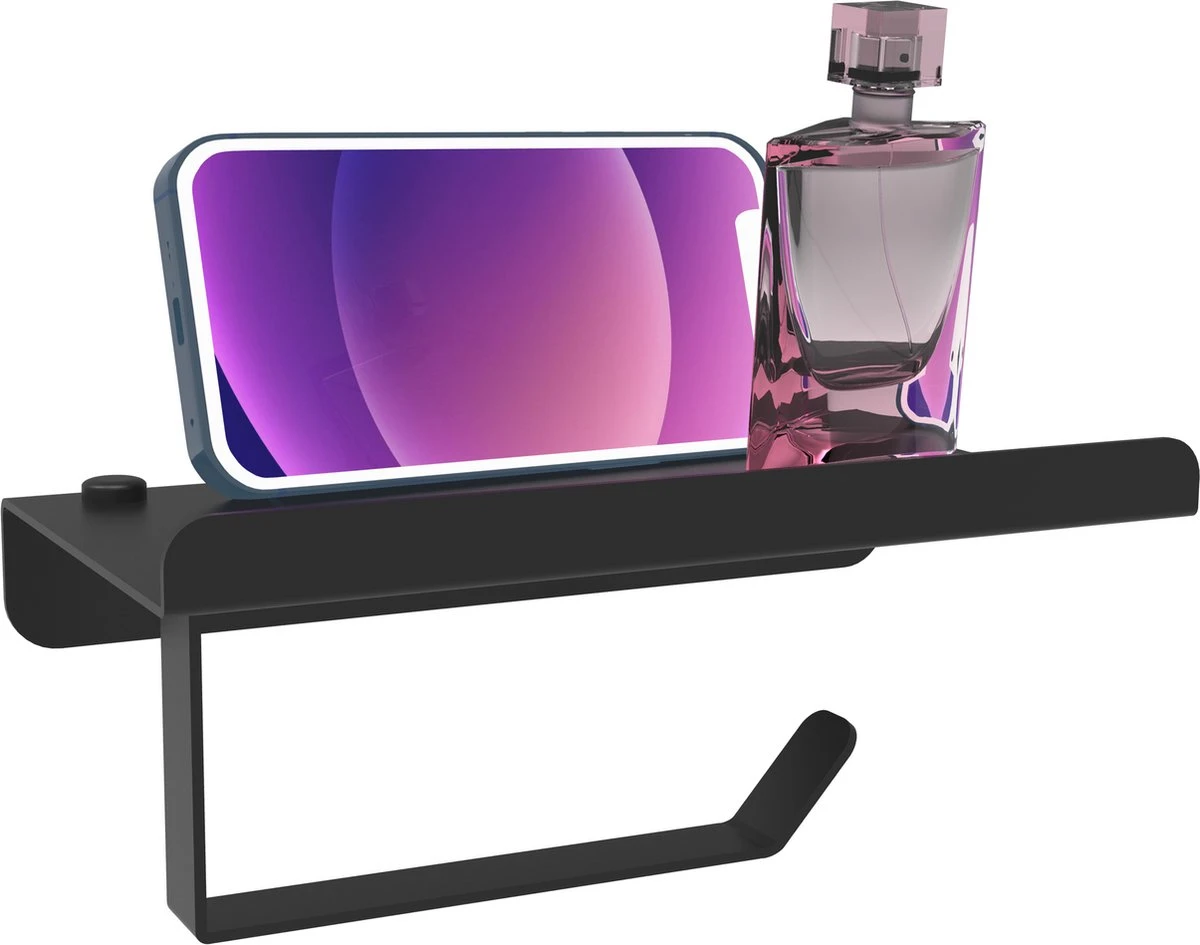 Via Fectio® Toiletrolhouder - Toiletrolhouders - Telefoonhouder - WC Rolhouder - Zonder Klep - RVS (Roestvrij Staal) 3 Via Fectio® Toiletrolhouder - Toiletrolhouders - Telefoonhouder - WC Rolhouder - Zonder Klep - RVS (Roestvrij Staal)