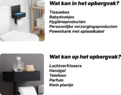 SHATY® WC Rolhouder - Toiletrolhouder - Opbergvak - Bakje - Plankje - Zonder Boren- WC Papier Houder - Toilet Papier Houder - Zwart - Badkameraccessoire - Toiletaccessoire - Inclusief Handoekhaak 13 SHATY® WC Rolhouder - Toiletrolhouder - Opbergvak - Bakje - Plankje - Zonder Boren- WC Papier Houder - Toilet Papier Houder - Zwart - Badkameraccessoire - Toiletaccessoire - Inclusief Handoekhaak -Badkamer Wijs 1200x947 3