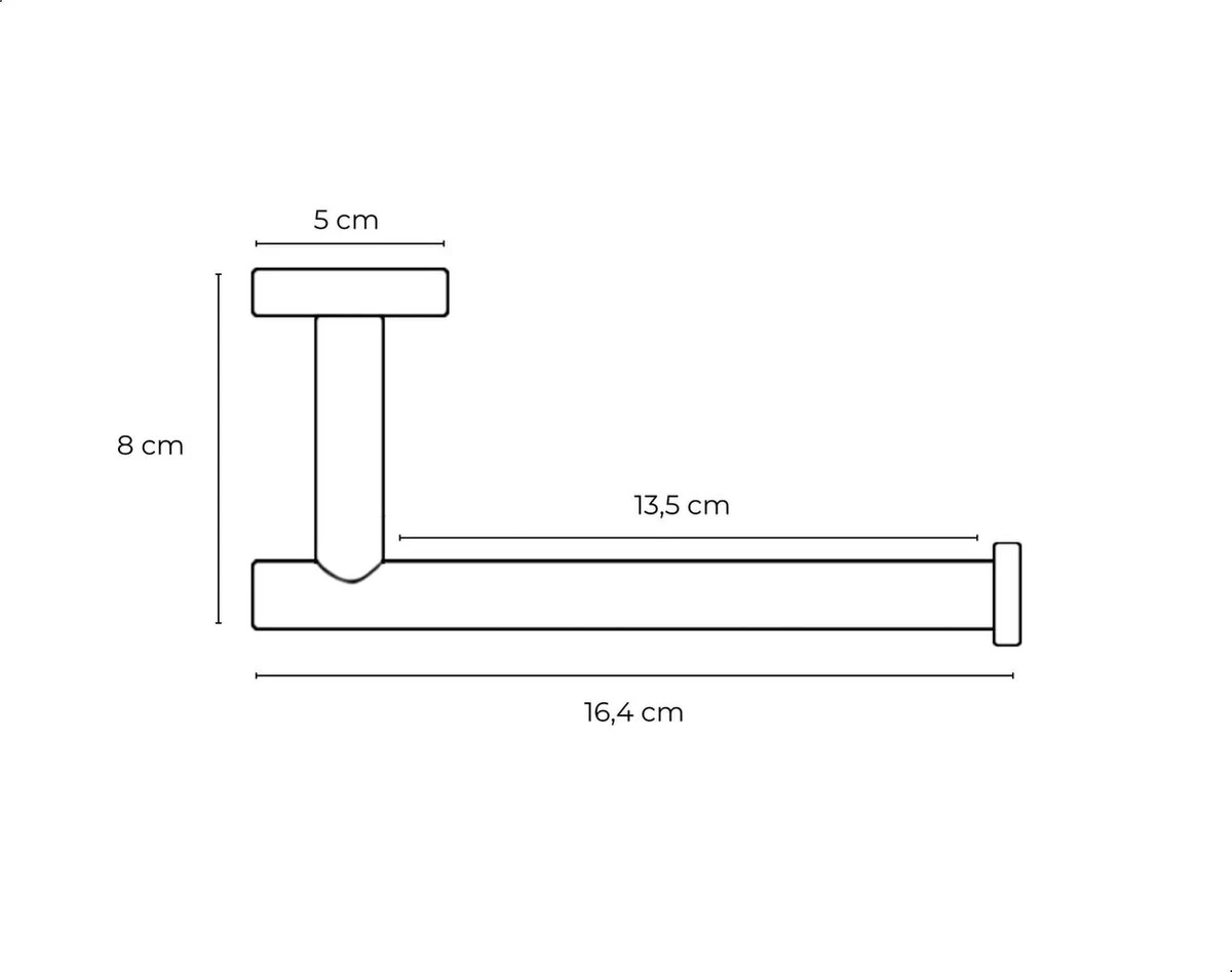 Wc Rol Houder Chroom - Toiletrolhouder - Hangende Wc Rolhouder - Toiletpapier Houder 8 Wc Rol Houder Chroom - Toiletrolhouder - Hangende Wc Rolhouder - Toiletpapier Houder - Afbeelding 6