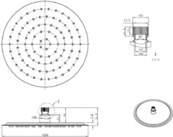 Adema Calypte Hoofddouche - 25cm - Rond - Zwart Mat -Badkamer Wijs 1200x952 4