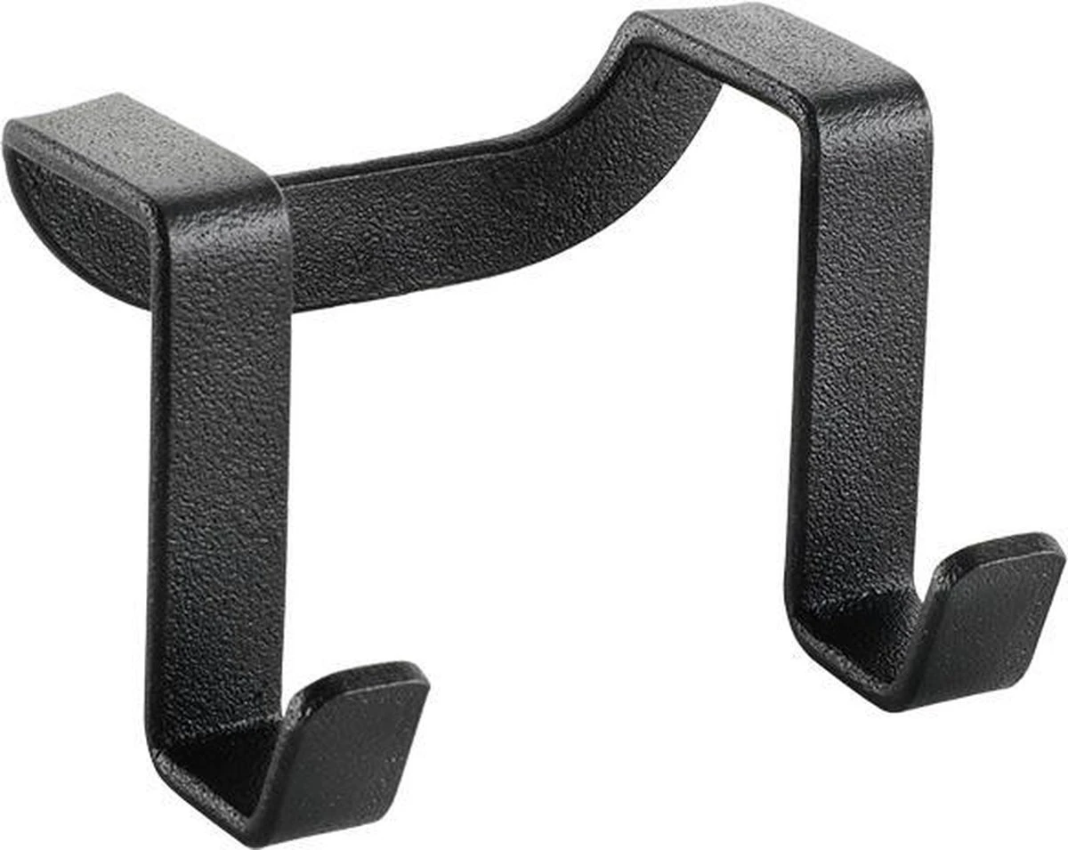 Tomado Metaltex - Dubbele Haak Galileo - Mat Zwart - 6x4cm 3 Tomado Metaltex - Dubbele Haak Galileo - Mat Zwart - 6x4cm