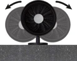 Tiger Tune - Toiletborstel Met Houder - RVS Geborsteld / Zwart -Badkamer Wijs 1200x955