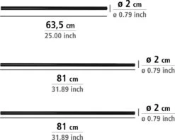 WENKO Douchegordijnstang Hoek Universeel Aluminium Zwart - Douchestang -Badkamer Wijs 1200x960 14