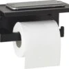 Toiletrolhouder Met Planchet - WC Rolhouder - Badkameraccessoires - Mat Zwart - 18,5x11 Cm 1 Toiletrolhouder Met Planchet - WC Rolhouder - Badkameraccessoires - Mat Zwart - 18,5x11 Cm -Badkamer Wijs 1200x960 2