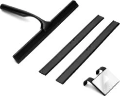 Douchewisser Met Ophanghaak En 2 Extra Strips - Raamwisser Voor Douche - Raamtrekker Zwart 18 Douchewisser Met Ophanghaak En 2 Extra Strips - Raamwisser Voor Douche - Raamtrekker Zwart -Badkamer Wijs 1200x961 1