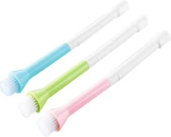 Merkloos Verlengborstel Voor Kraan - Buigbaar Met Schoonmaakborstel - Siliconen - Groen - 2 Stuks -Badkamer Wijs 1200x961 4