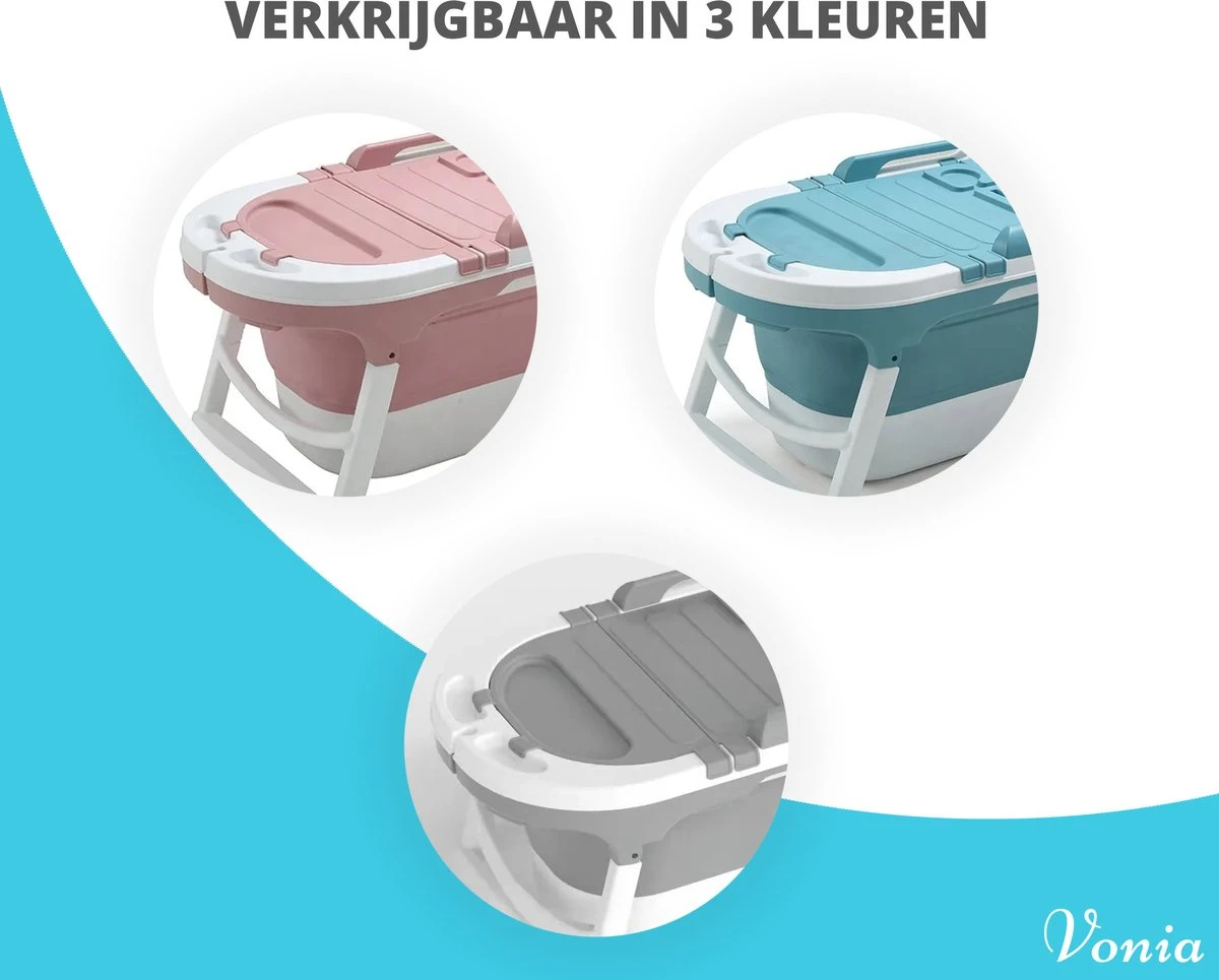 Vonia Opvouwbaar Bad - Zitbad - Bath Bucket - 140 Cm Lang - Inklapbaar Bad - Incl. Badkussen - Roze 9 Vonia Opvouwbaar Bad - Zitbad - Bath Bucket - 140 Cm Lang - Inklapbaar Bad - Incl. Badkussen - Roze - Afbeelding 7