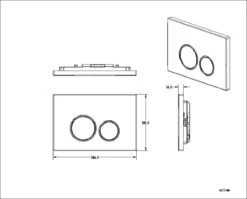Bedieningsplaat StarBlueDisc Doppio 35 TBV Geberit UP100 UP320 UP300 UP700 UP720 Mat Zwart 12 Bedieningsplaat StarBlueDisc Doppio 35 TBV Geberit UP100 UP320 UP300 UP700 UP720 Mat Zwart -Badkamer Wijs 1200x965 5